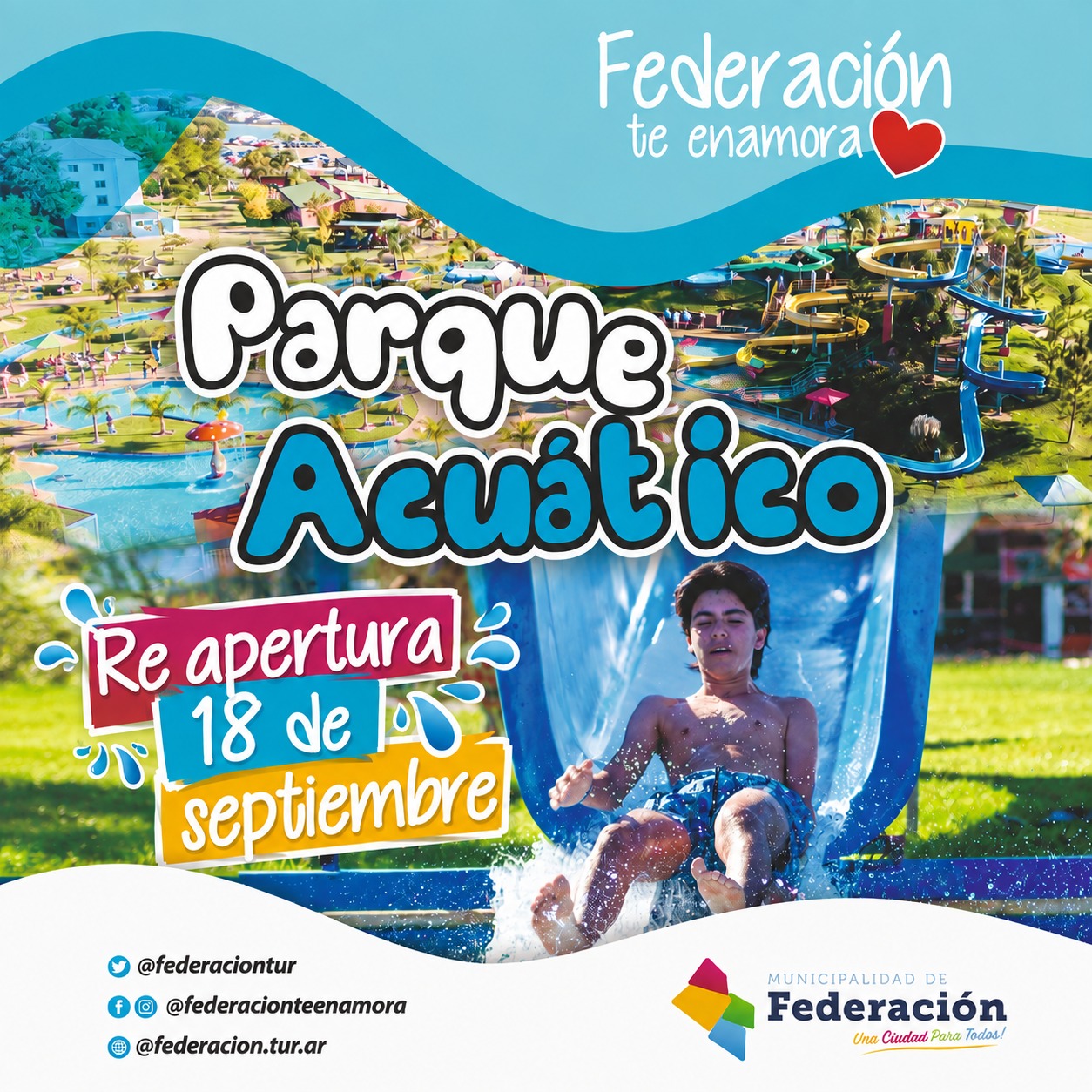 🌊💦 ¡EL PARQUE ACUÁTICO VUELVE A RECIBIRTE! 💦🌊