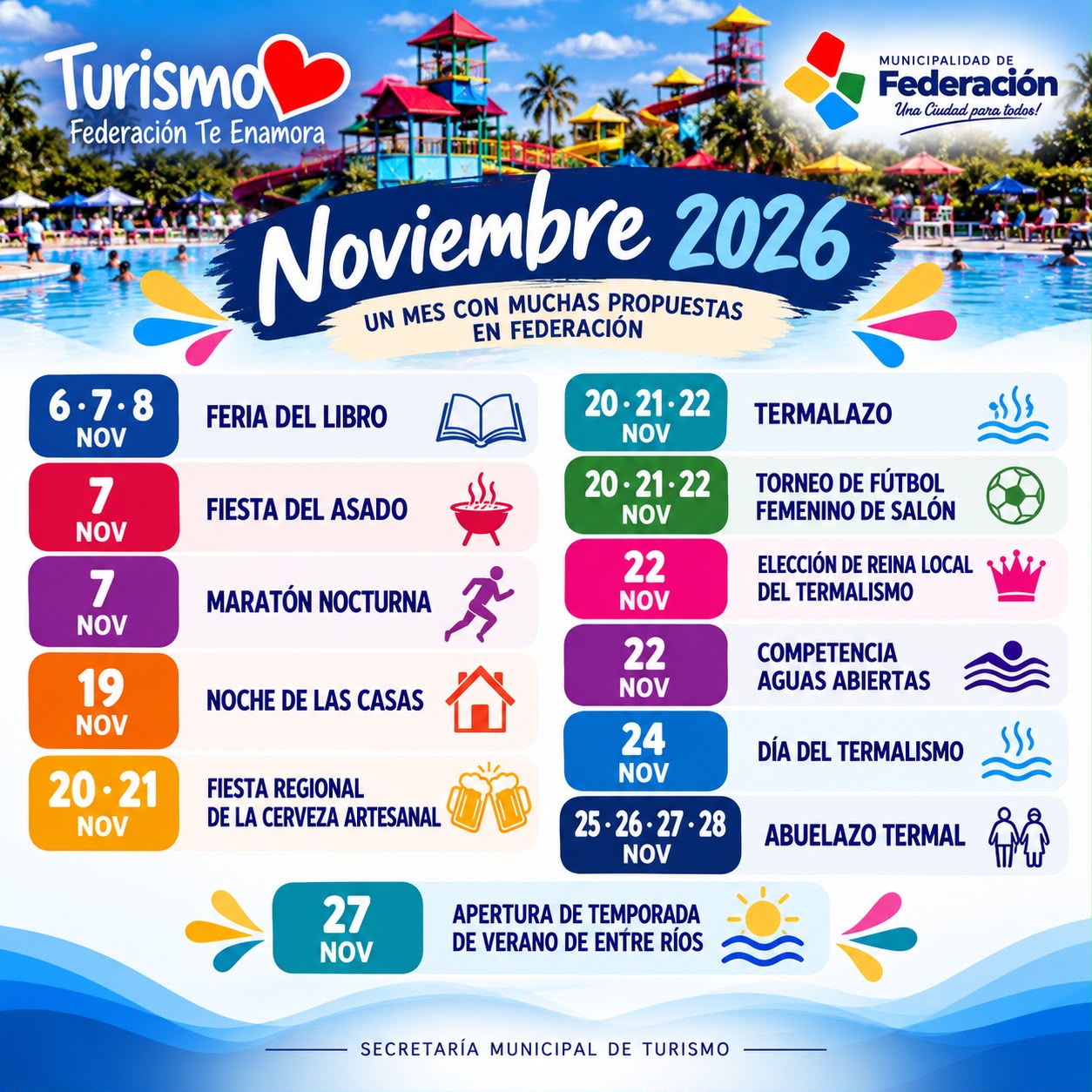 ✨ ¡Noviembre llega a Federación con una agenda llena de propuestas y actividades para todos los gustos!